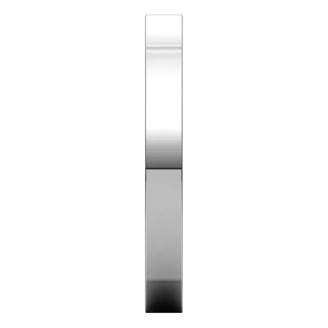 10K White Gold 2.5 mm Square Comfort Fit Wedding Band