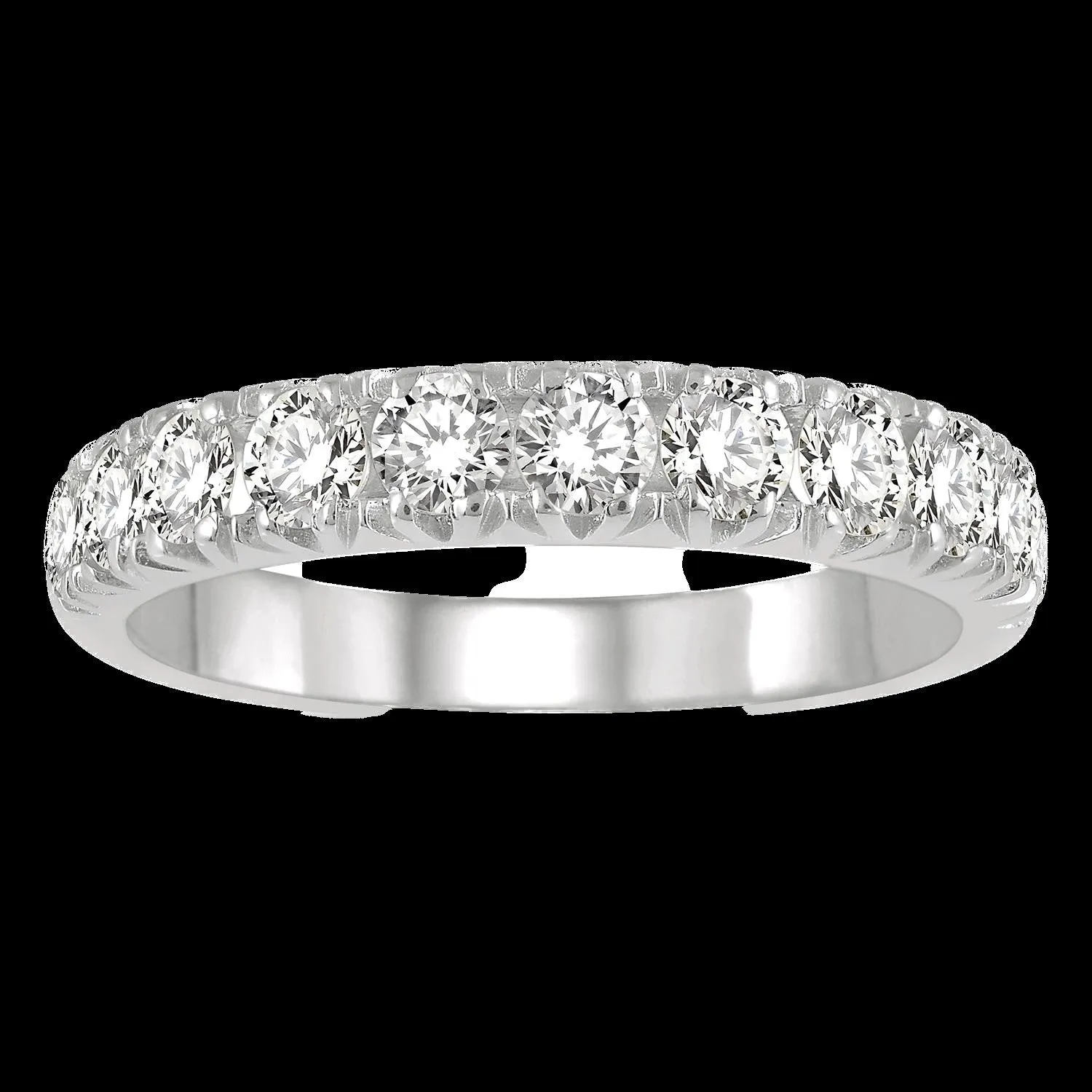 14K 0.25ct Diamond Prong-Set Wedding-Band