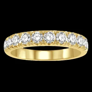 14K 0.25ct Diamond Prong-Set Wedding-Band