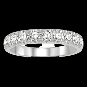 14K 1.00ct Diamond Prong-Set Wedding-Band