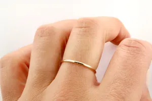 14K Gold 1MM Band