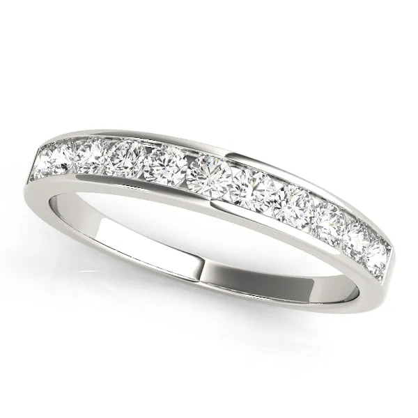 14k Ladies Channel Set Anniversary Wedding Band
