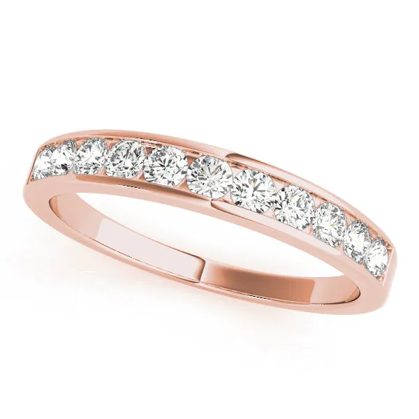 14k Ladies Channel Set Anniversary Wedding Band