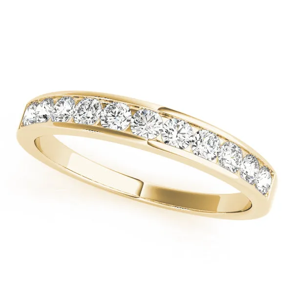 14k Ladies Channel Set Anniversary Wedding Band