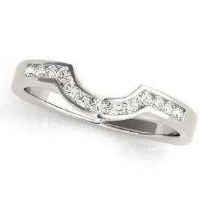 14K Ladies Channel Set Attachment Wedding Band