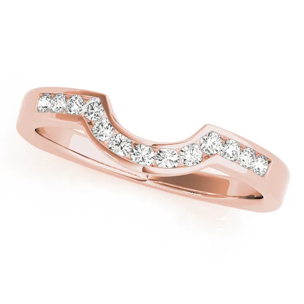 14K Ladies Channel Set Attachment Wedding Band