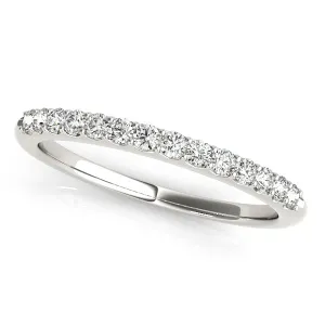 14K Ladies Prong Set Wedding Band