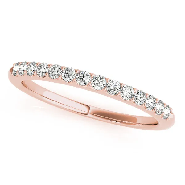 14K Ladies Prong Set Wedding Band