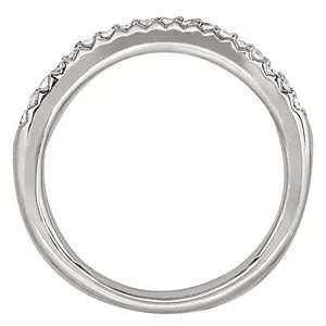 14K Ladies Prong Set Wedding Band