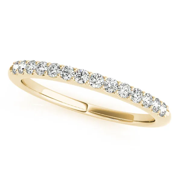 14K Ladies Prong Set Wedding Band