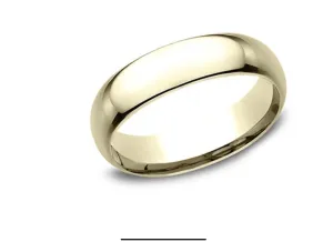14K LightCF,6.5mm,BevEdg,2Cut,Satin