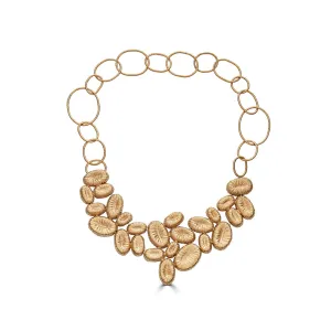 18K Gold-Plated Silver Statement Necklace
