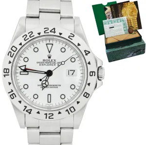 1999 Rolex Explorer II Polar Stainless Automatic SWISS ONLY 40mm GMT 16570 Watch