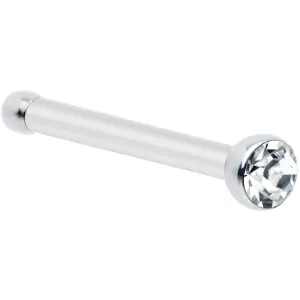 20 Gauge Stainless Steel Crystalline Gem Micro Nose Bone