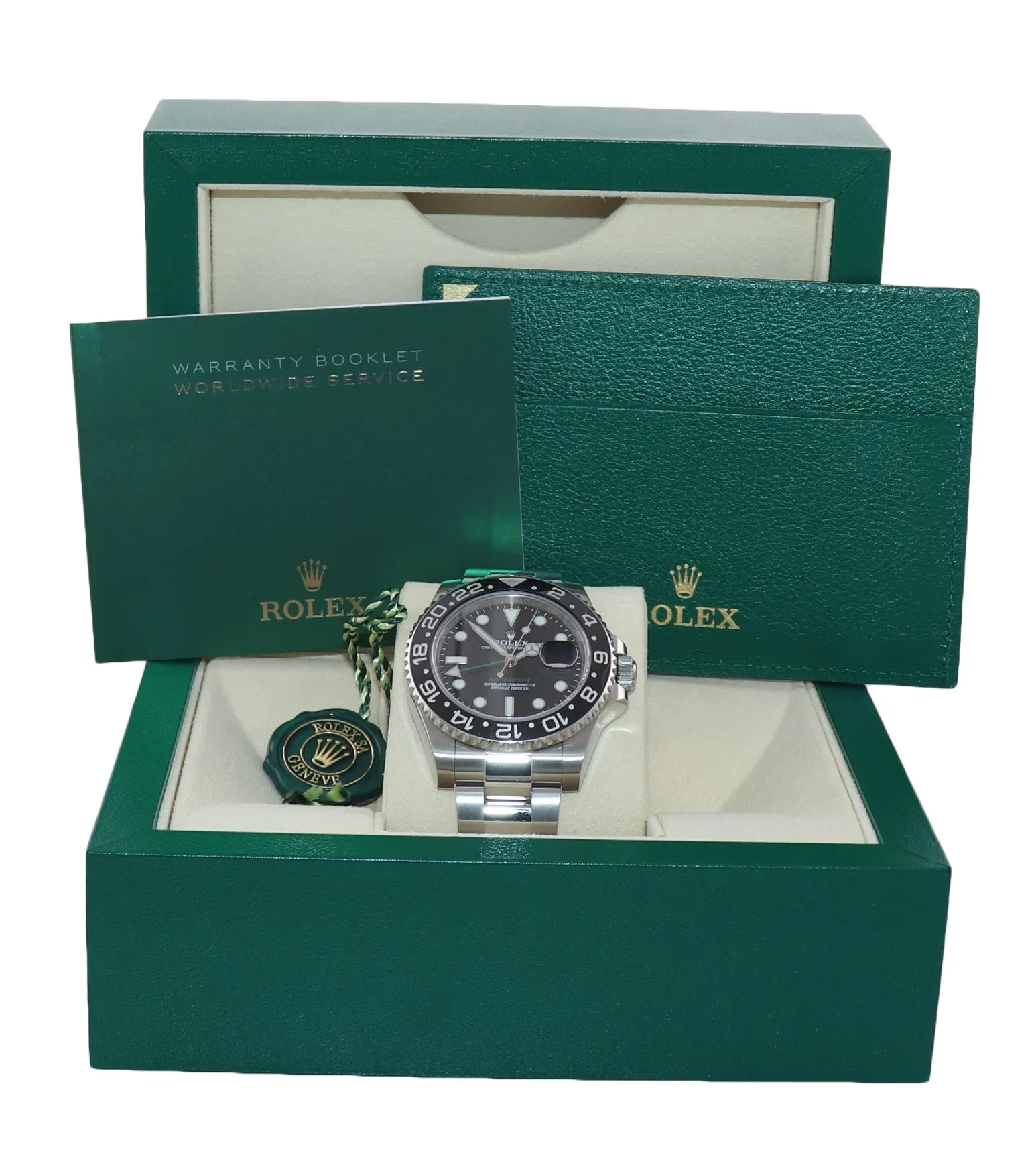 2017-2018 Rolex GMT Master II 116710 Steel Ceramic Black Dial 40mm Watch Box