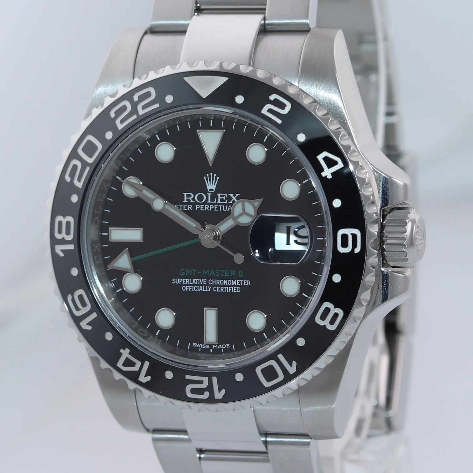 2017-2018 Rolex GMT Master II 116710 Steel Ceramic Black Dial 40mm Watch Box