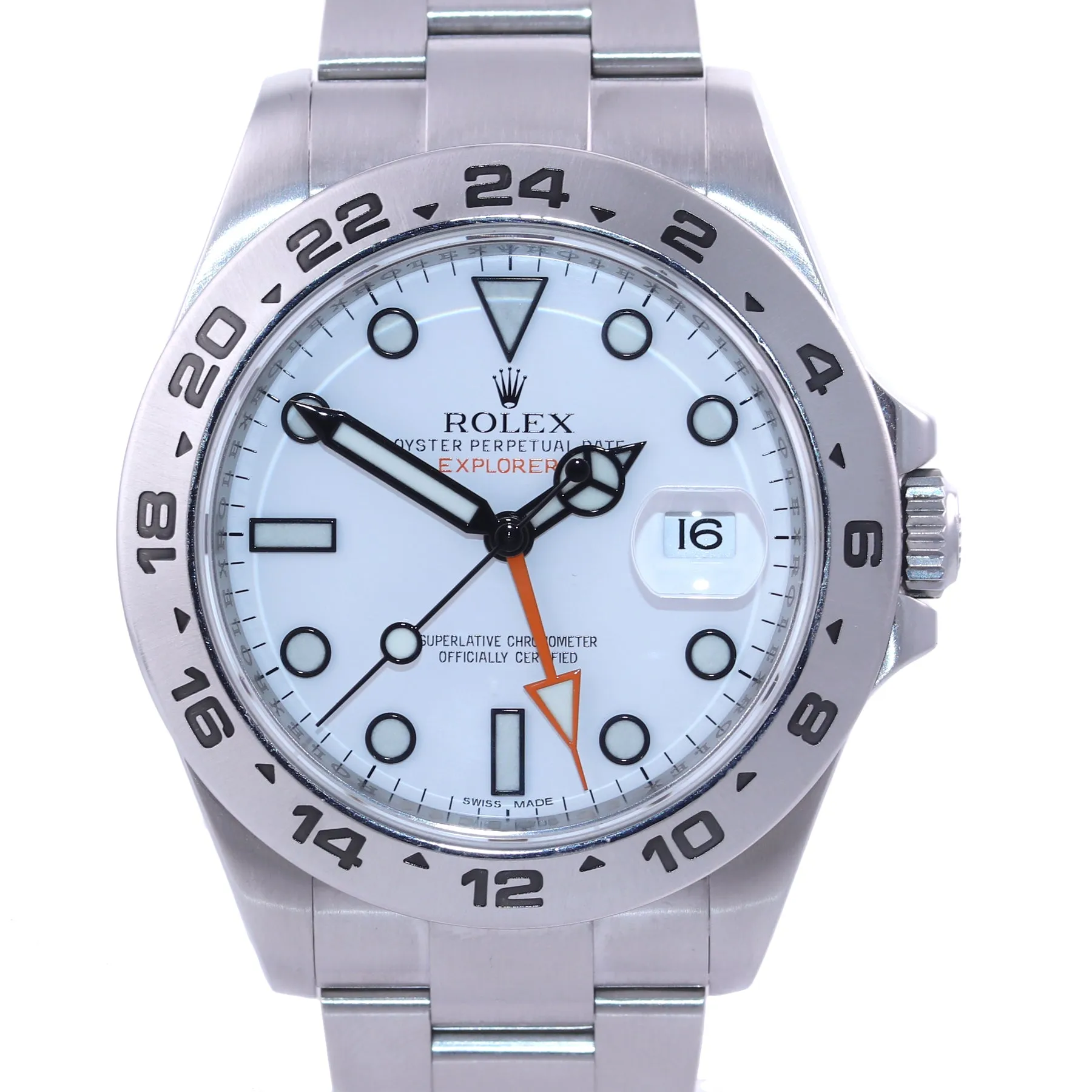 2017-2020 Rolex Explorer II 42mm Polar 216570 White Steel Oyster GMT Watch Box