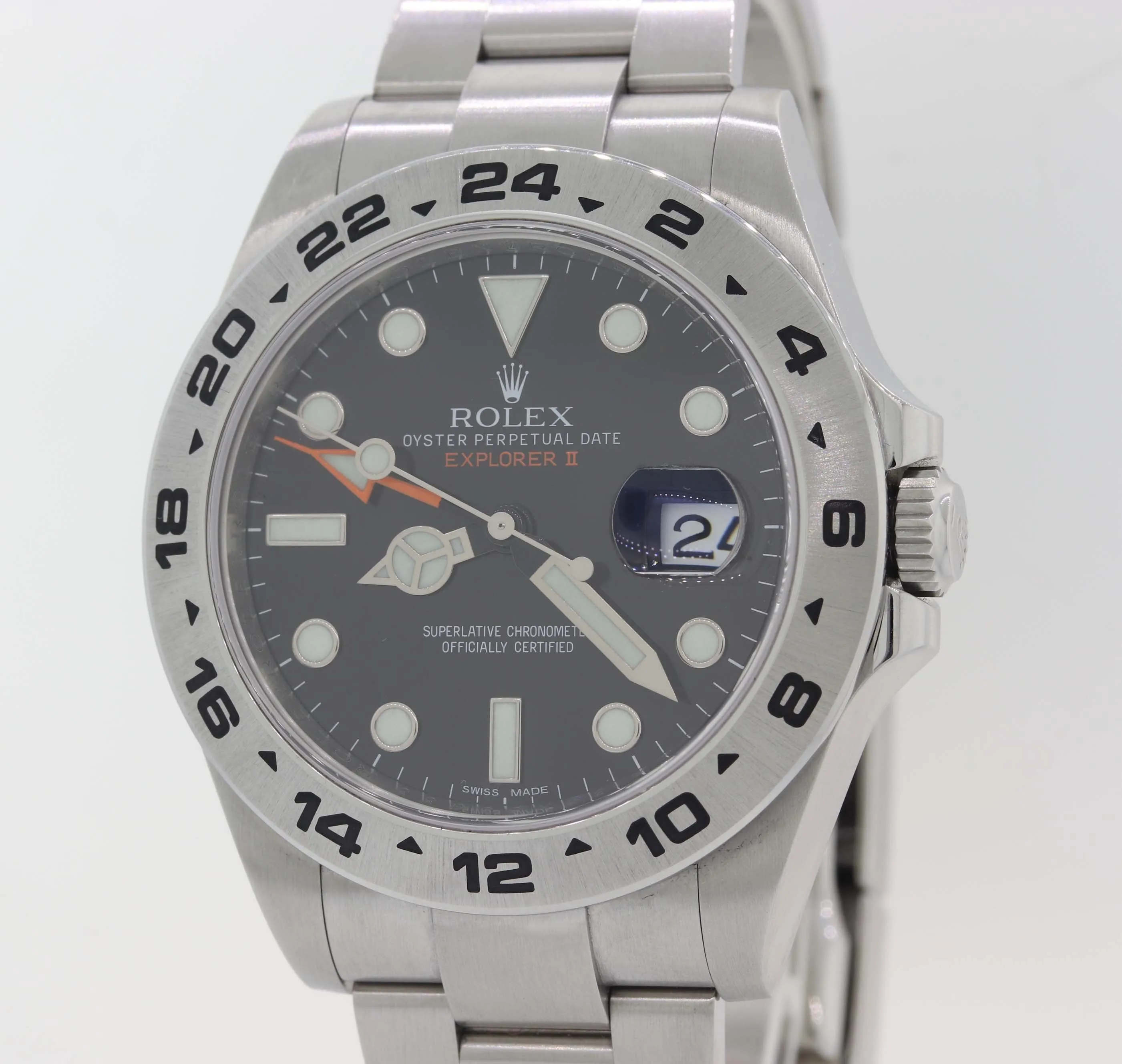 2019 PAPERS Rolex Explorer II 42mm 216570 Black Dial Steel GMT Date Watch Box