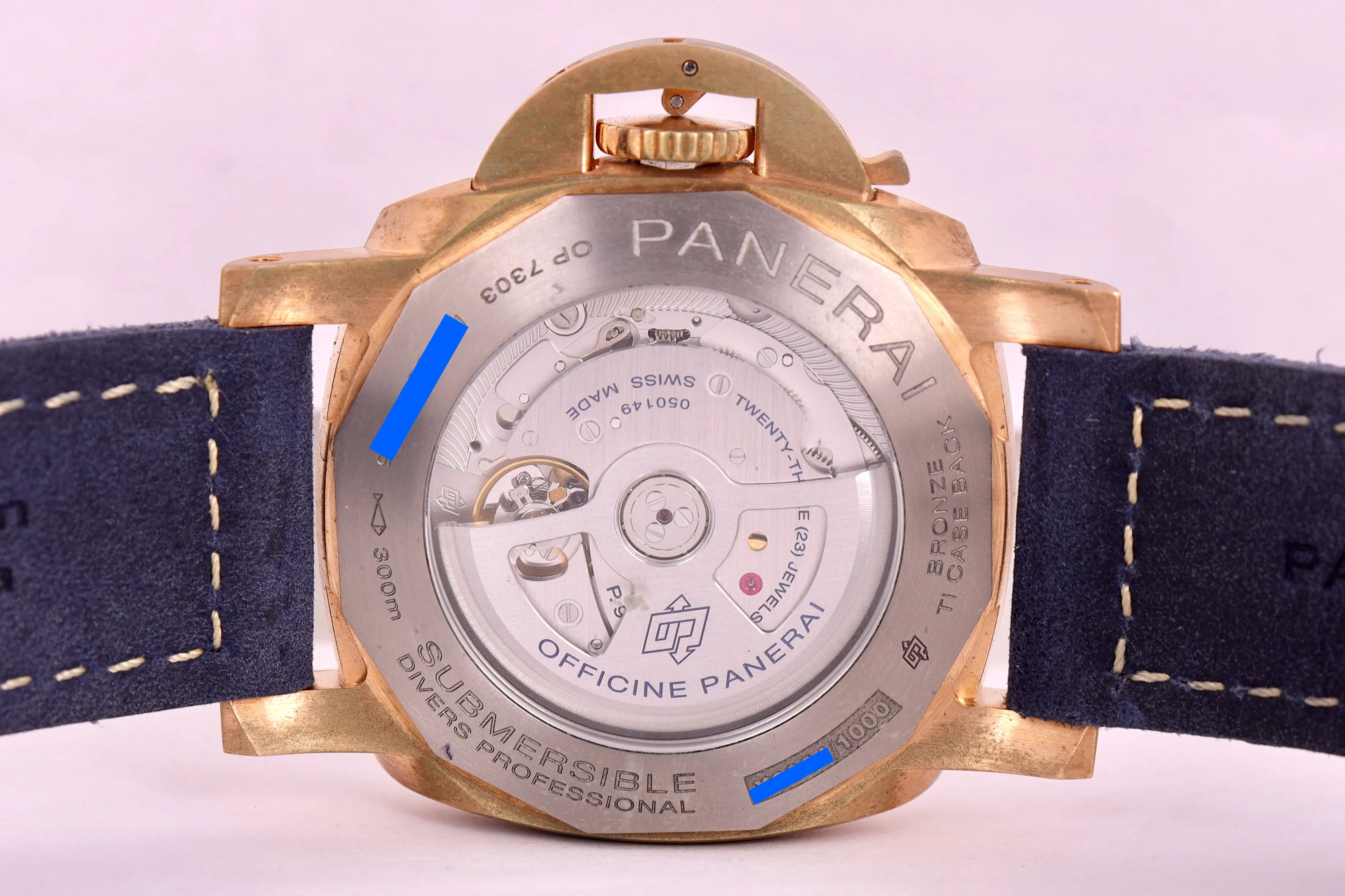 2021 Panerai Submersible Bronzo Blu Abisso 42mm Bronze Blue PAM01074 PAM 1074