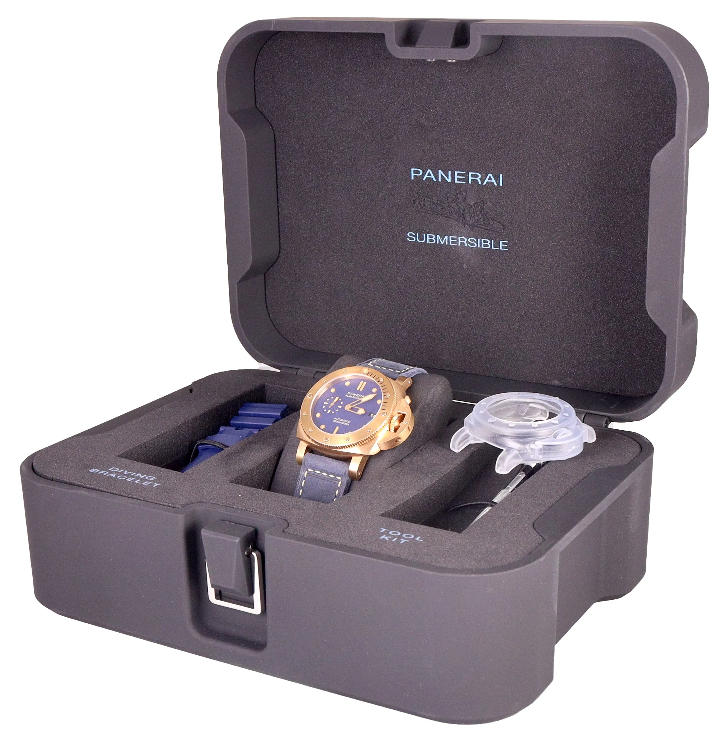2021 Panerai Submersible Bronzo Blu Abisso 42mm Bronze Blue PAM01074 PAM 1074
