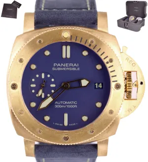 2021 Panerai Submersible Bronzo Blu Abisso 42mm Bronze Blue PAM01074 PAM 1074