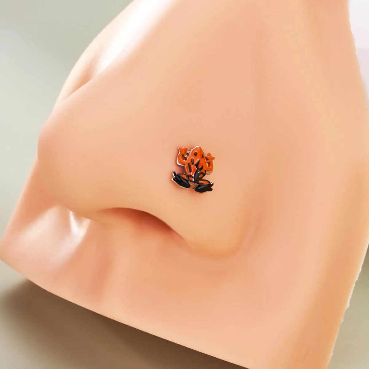 20G Colorful Frog Nose Stud