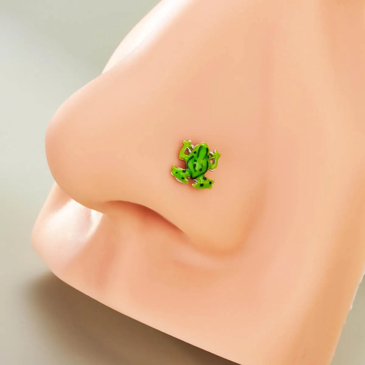 20G Colorful Frog Nose Stud
