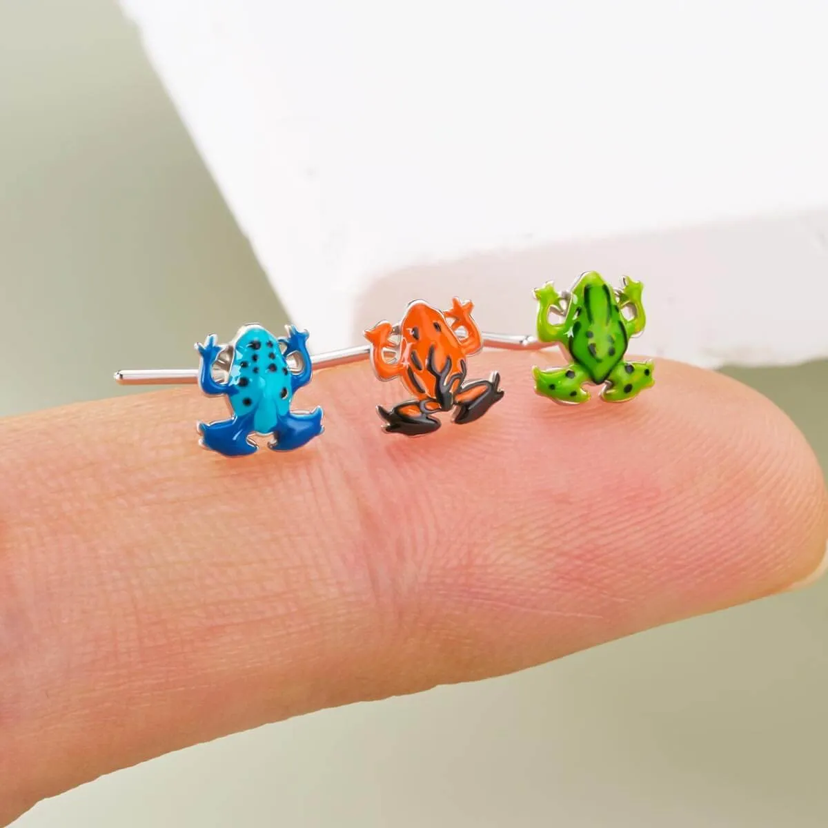 20G Colorful Frog Nose Stud