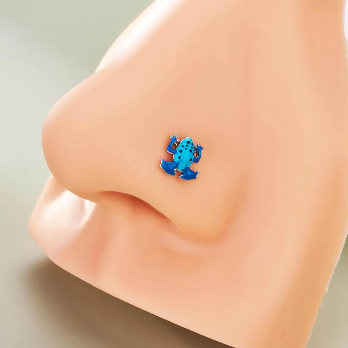 20G Colorful Frog Nose Stud