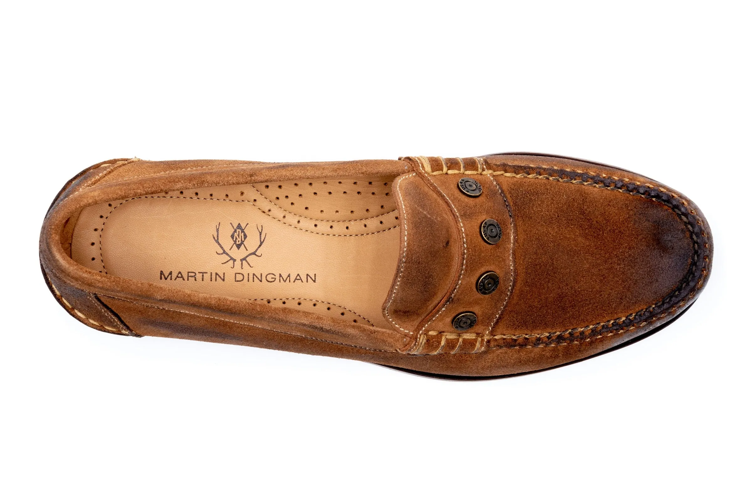 2nd Amendment Water Repellent Suede Penny Loafer