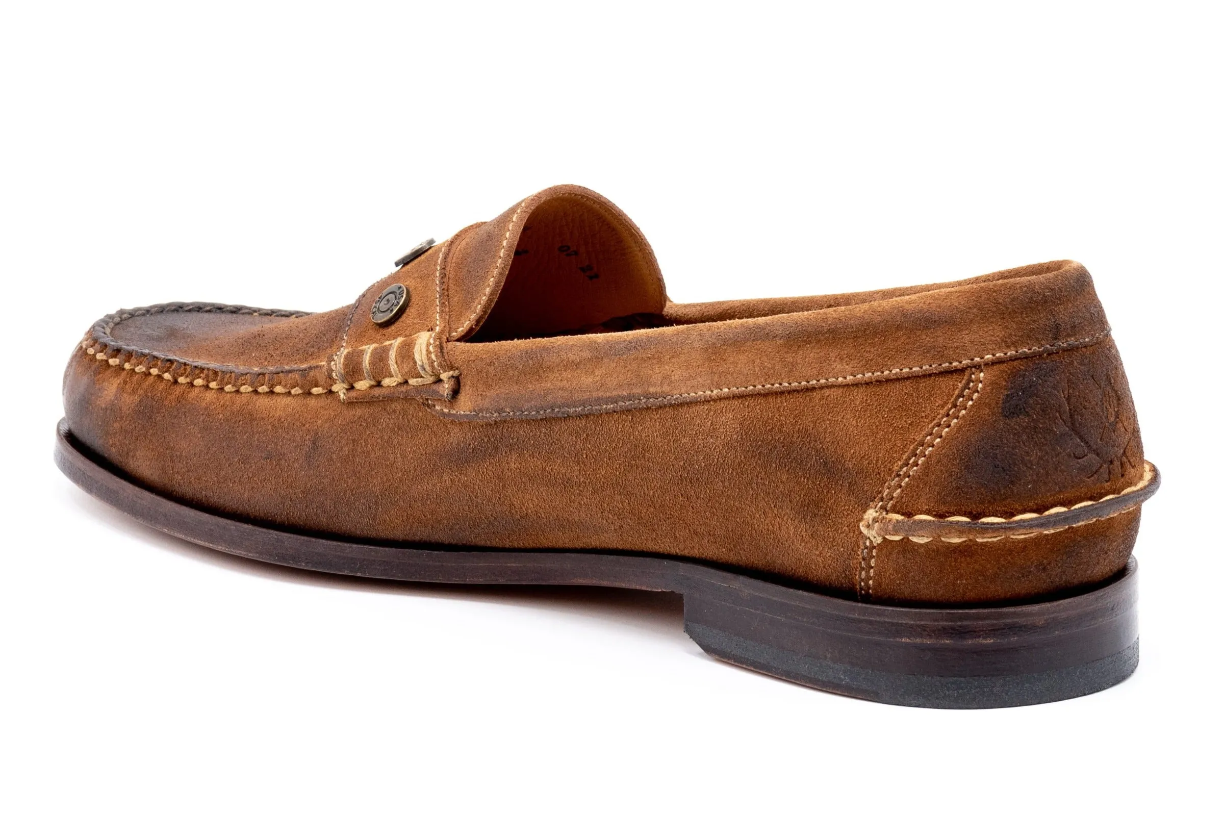 2nd Amendment Water Repellent Suede Penny Loafer