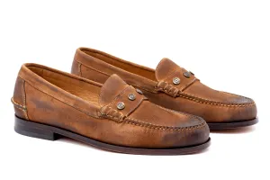 2nd Amendment Water Repellent Suede Penny Loafer