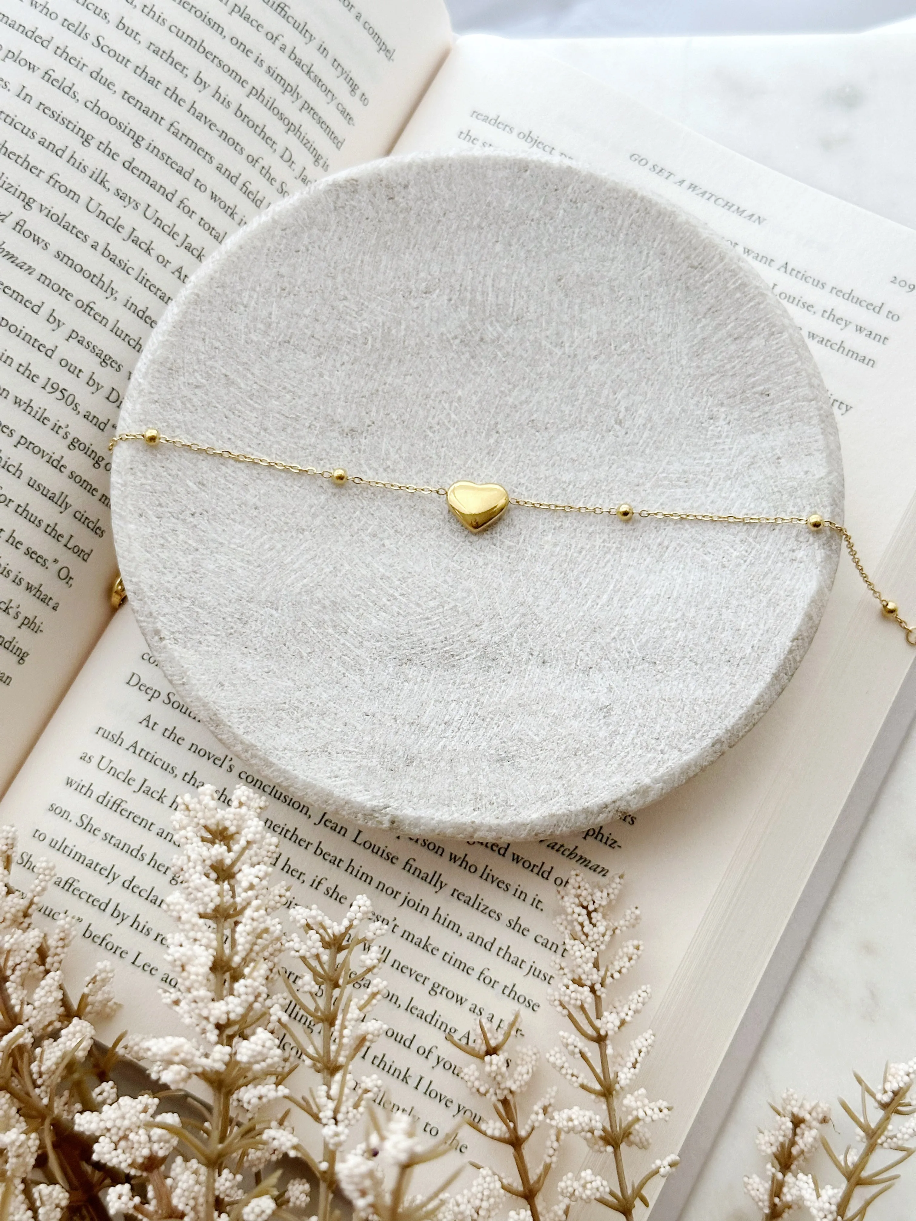 8433JA -  Heart Gold Filled Anklet