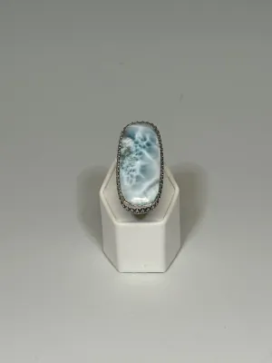 .925 LARIMAR STATEMENT RING BR283