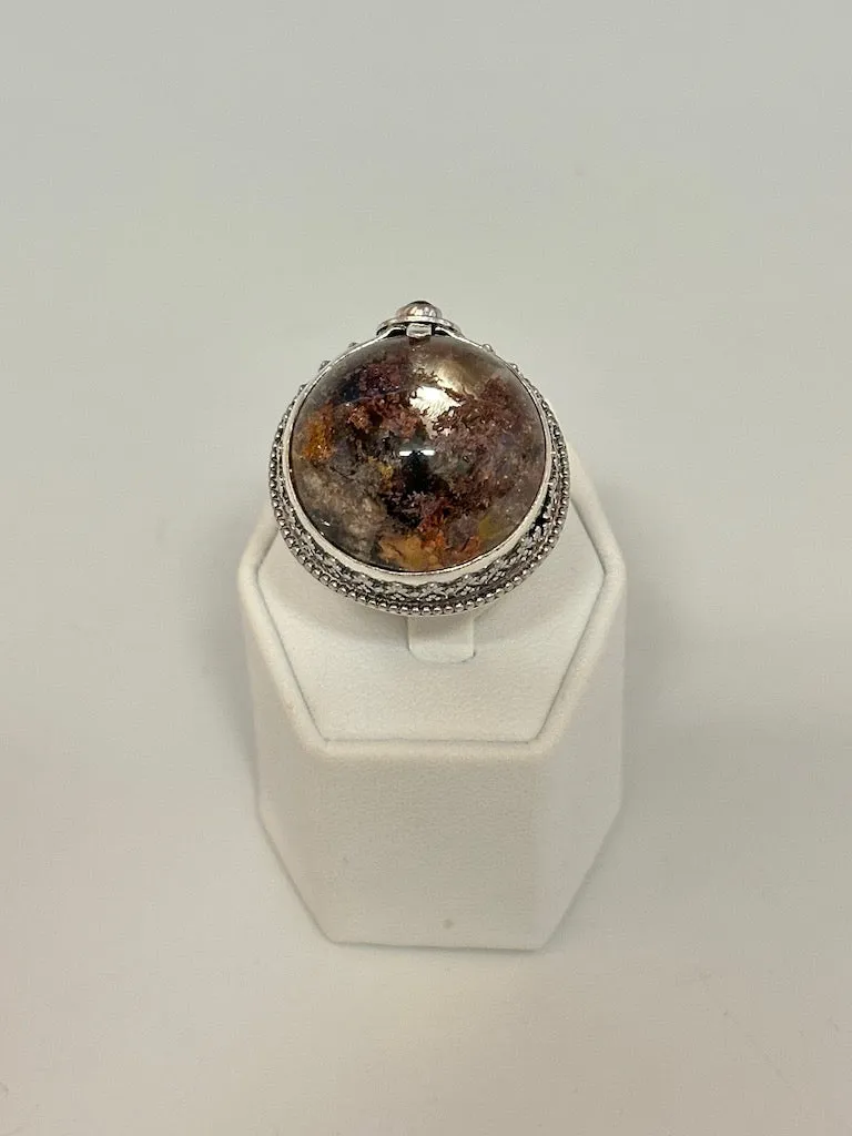 .925 LODALITE QUARTZ STATEMENT RING BR286