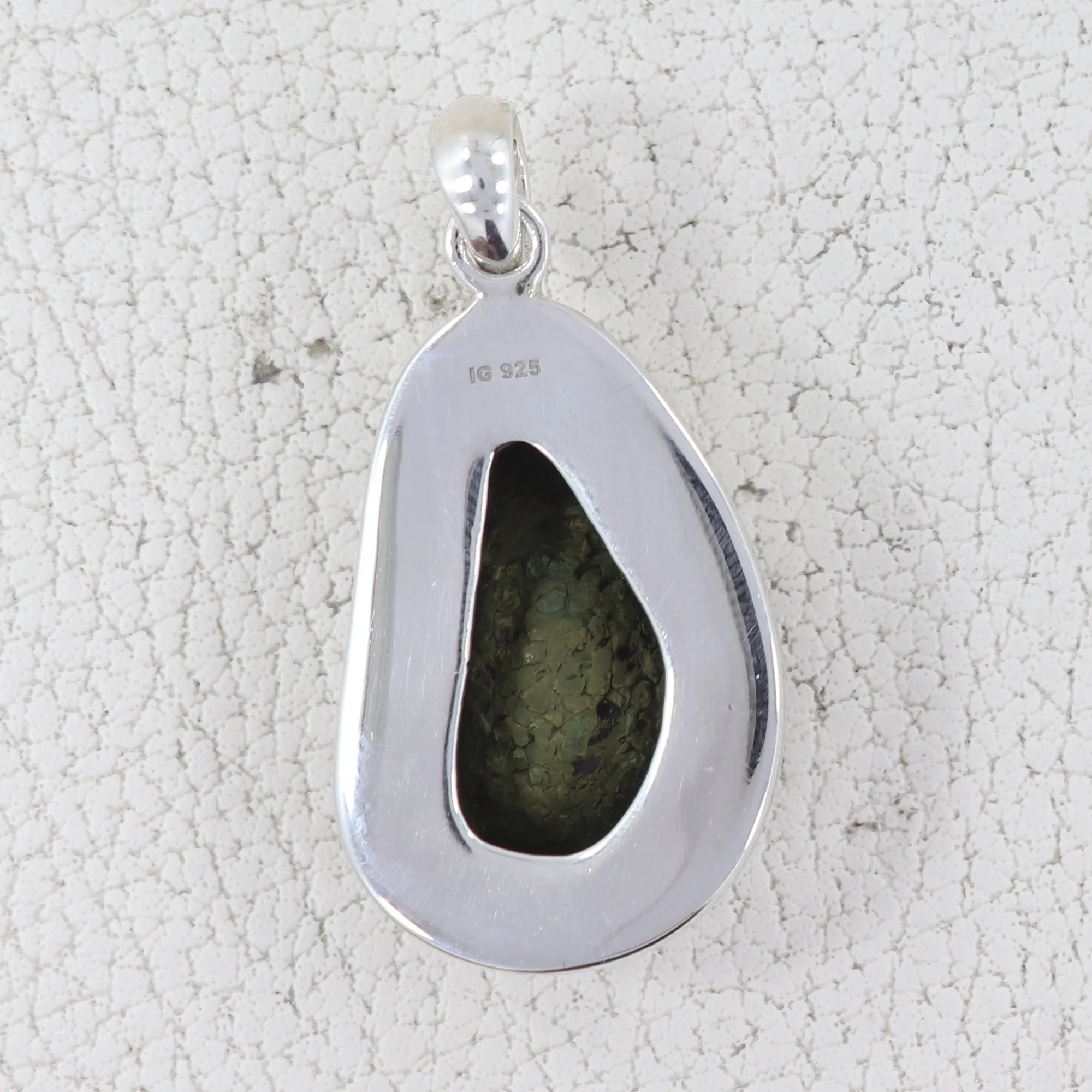 925 Starling Silver Coconut Druzy Pendant