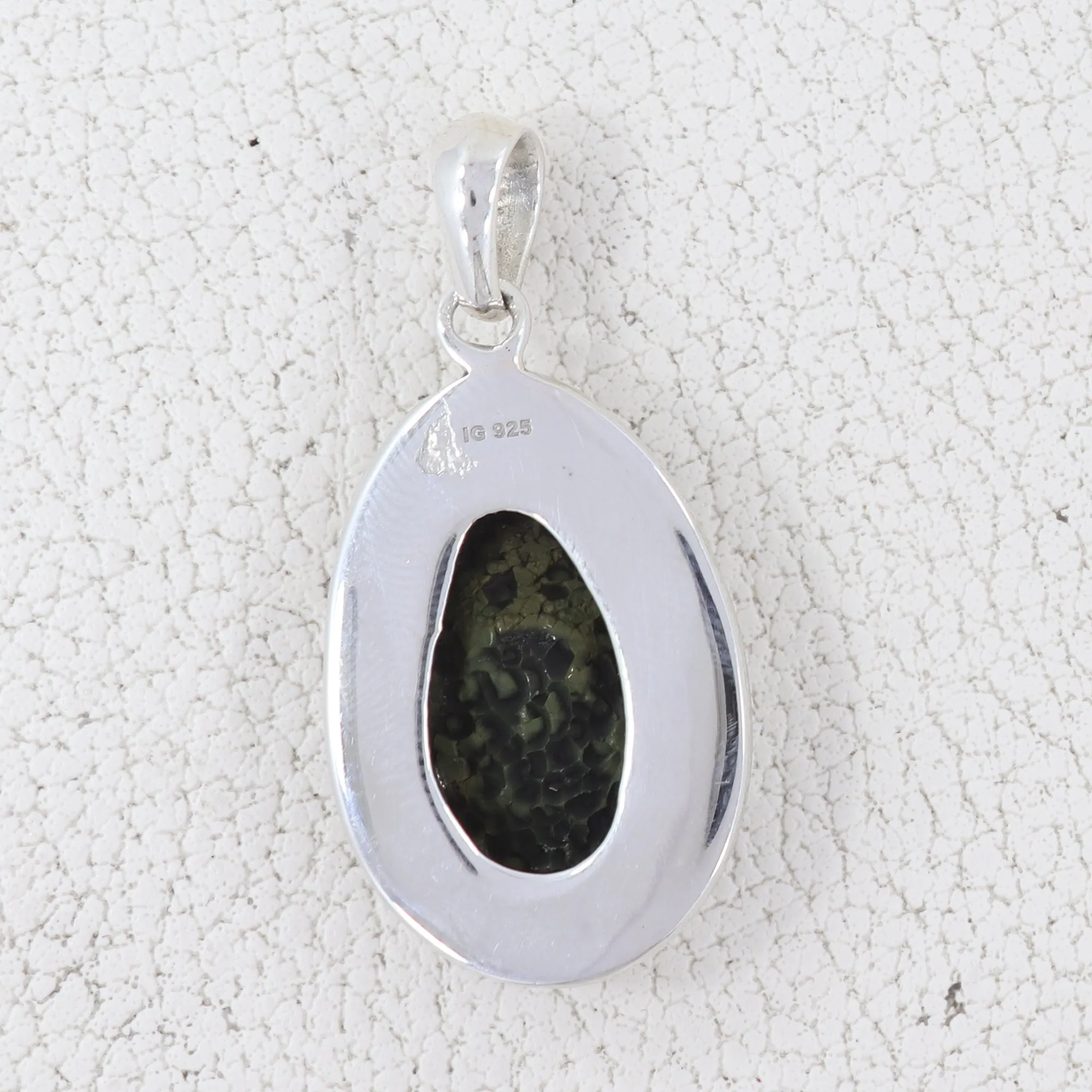 925 Starling Silver Coconut Druzy Pendant
