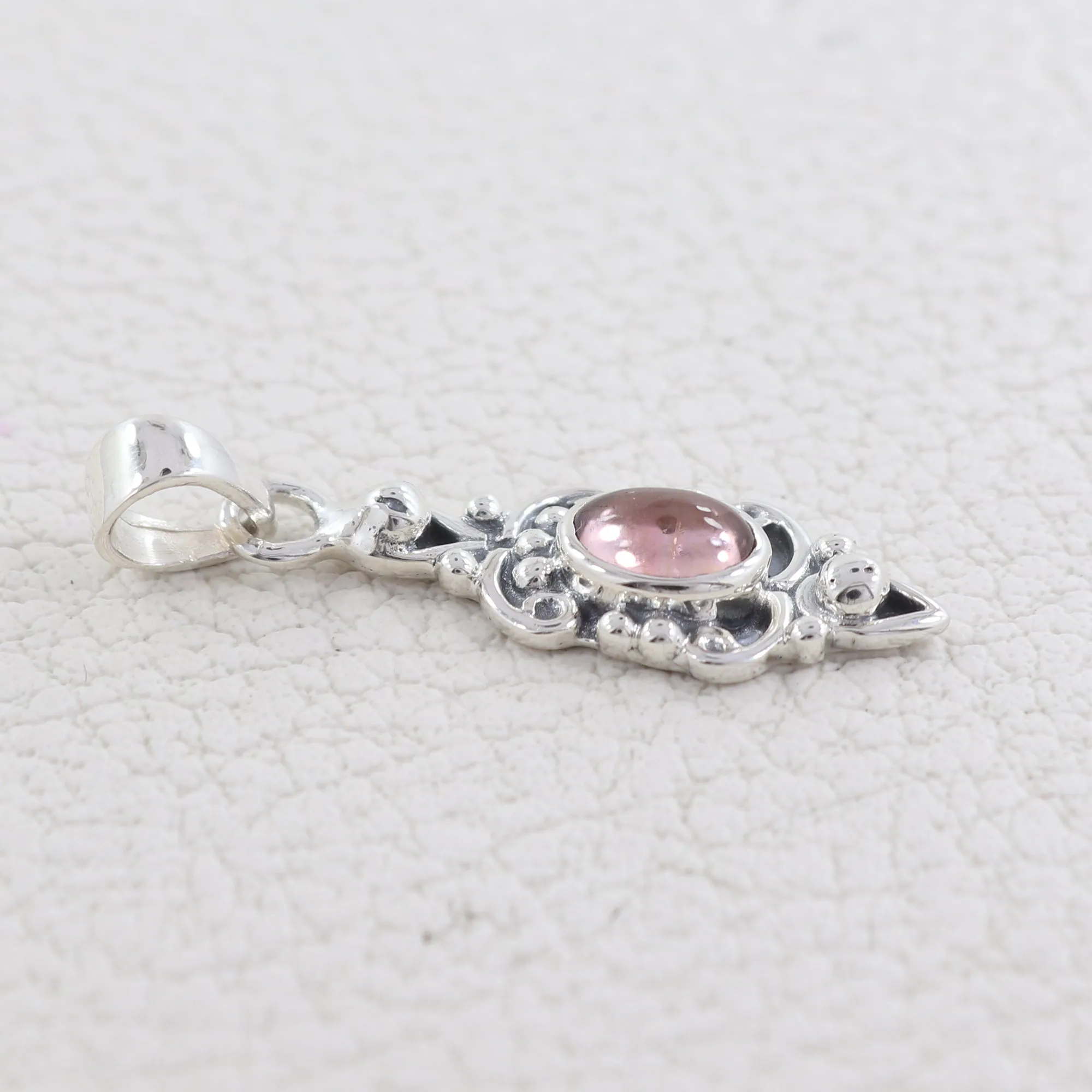 925 Starling Silver Tourmaline Pendant