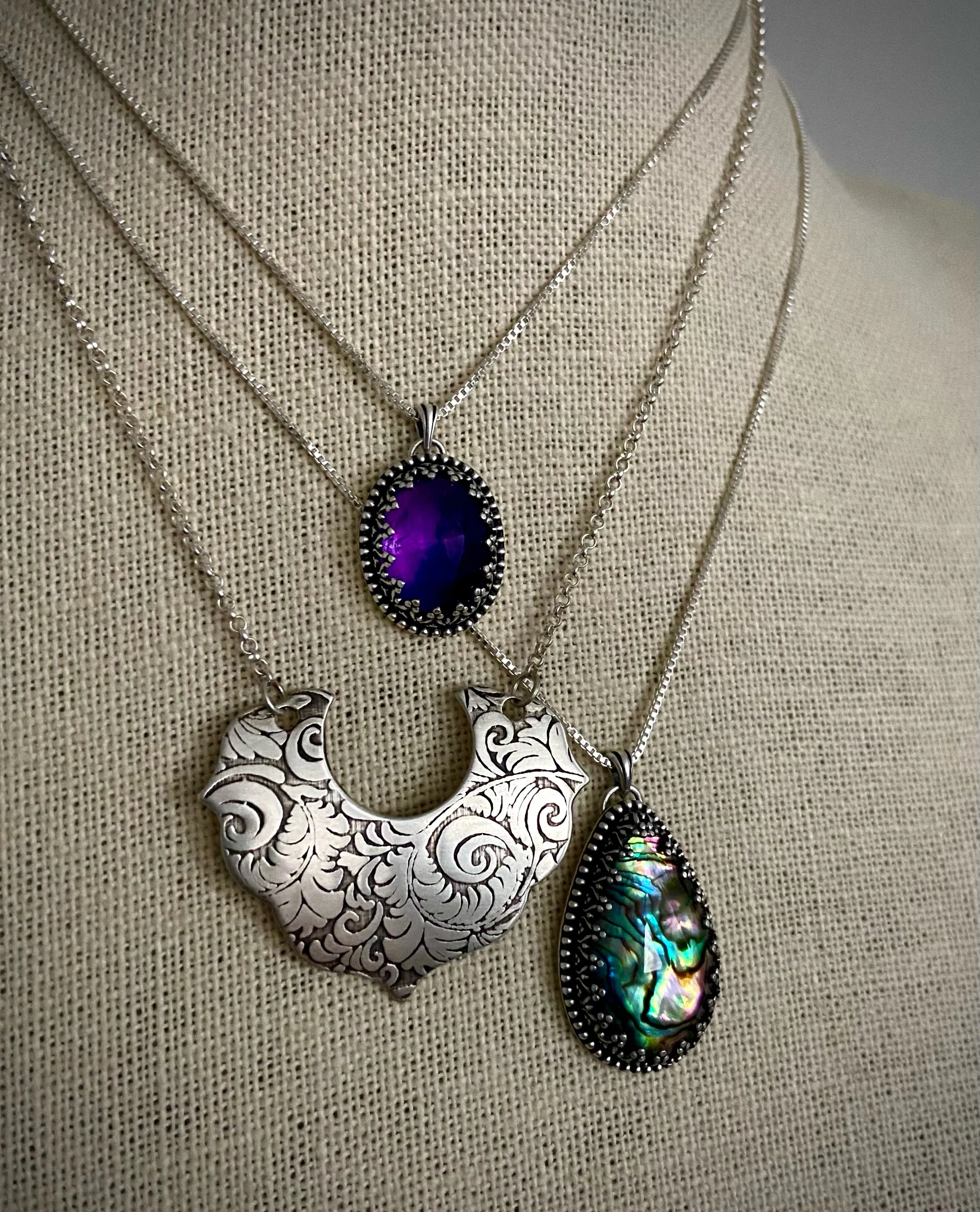 Abalone Teardrop Pendant