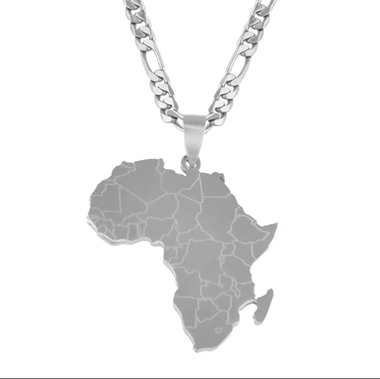 Africa Map Pendant Necklaces