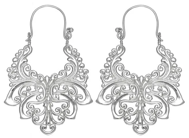 Alam Silver Earrings #9 Large