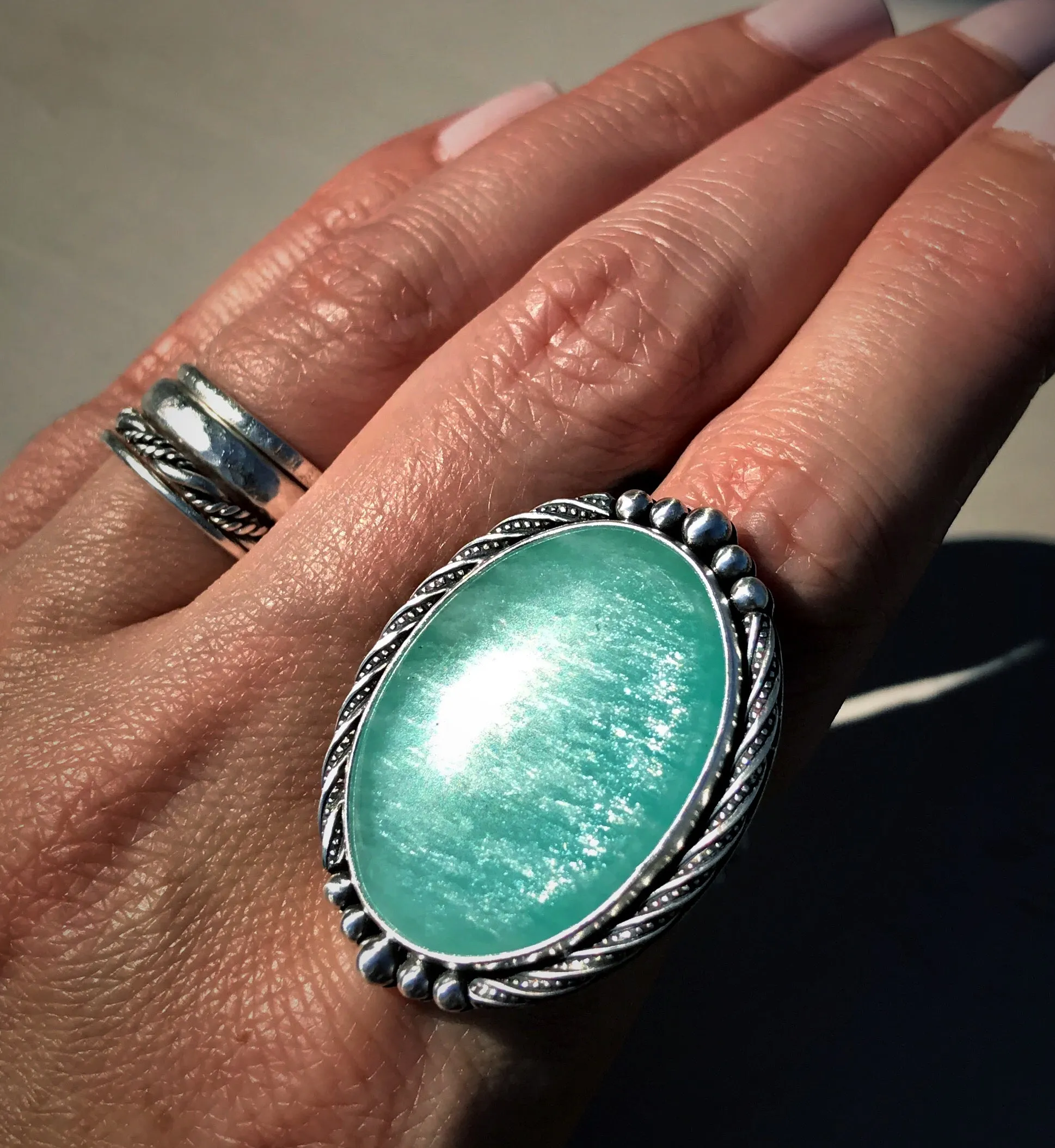 Amazonite Ring