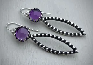 Amethyst Marquise Earrings