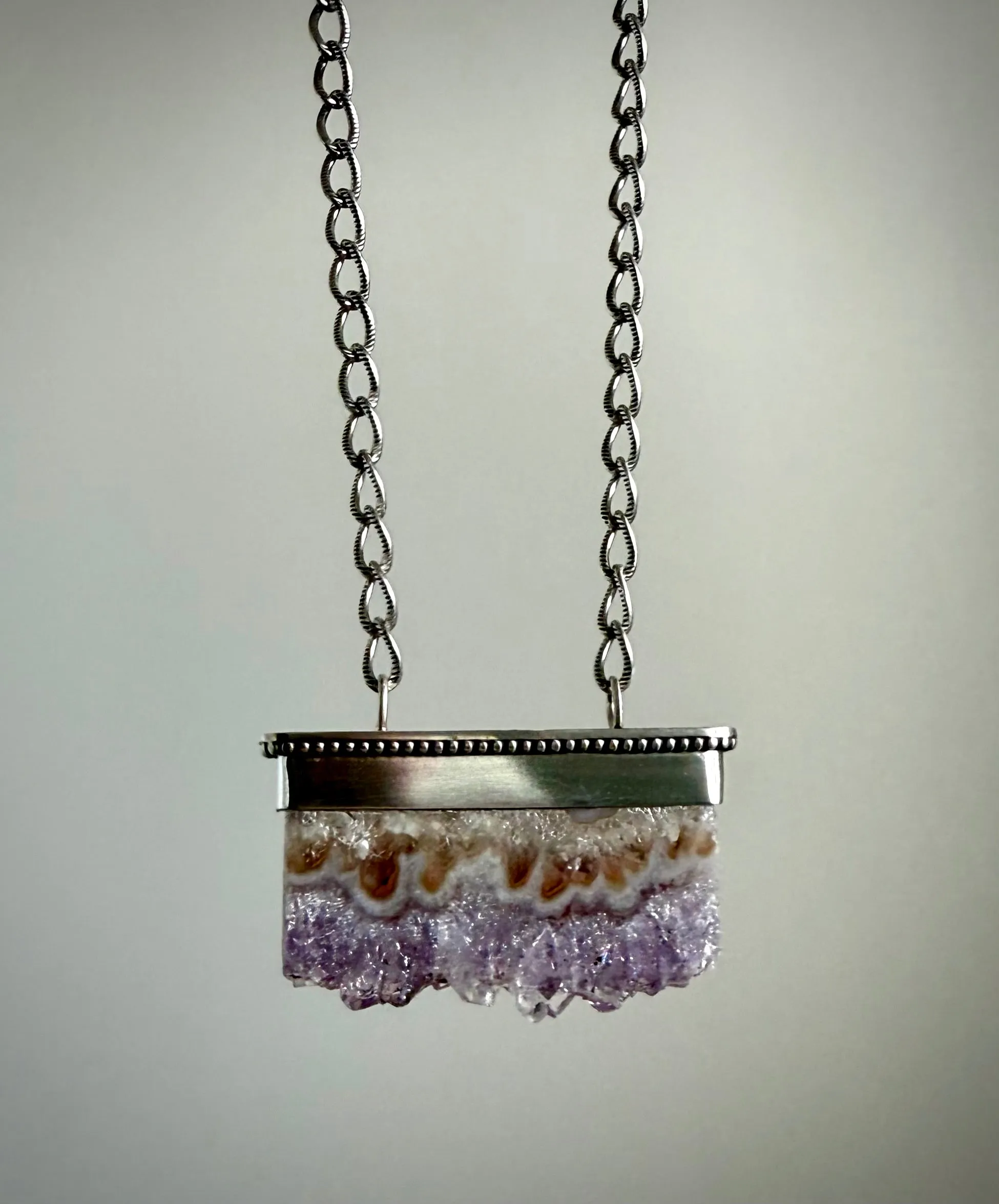 Amethyst Slice Necklace