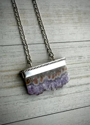 Amethyst Slice Necklace