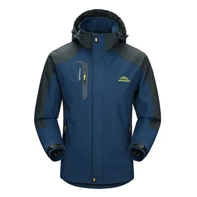 Autumn Men Waterproof Rain Jacket with Hooded Climbing Jacket Casual Men Sports Hiking Coats Men Mountain Ski Windbreaker Jacket