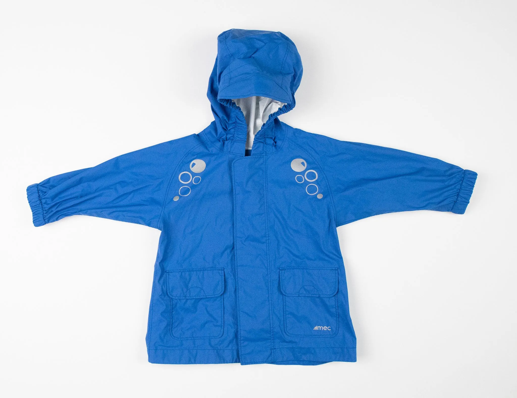 BABY BOY SIZE 12 MONTHS - MEC, Blue Rain Jacket EUC B40