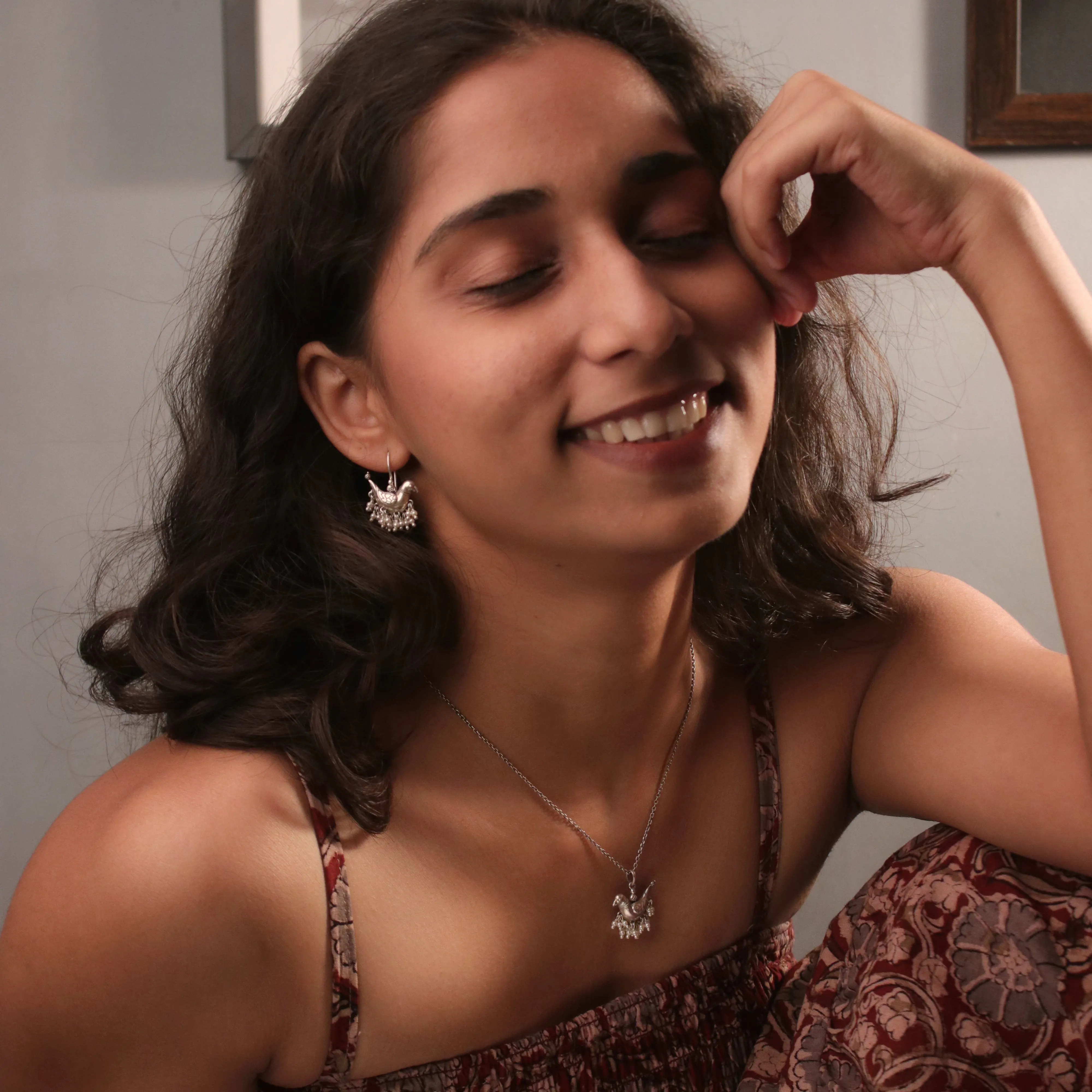 Baby Sarika Silver Chain Pendant By MOHA