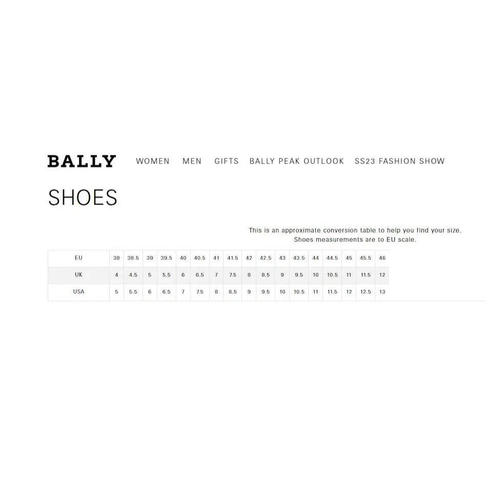 Bally Bruck Black Leather Oxfords w/ Defect
