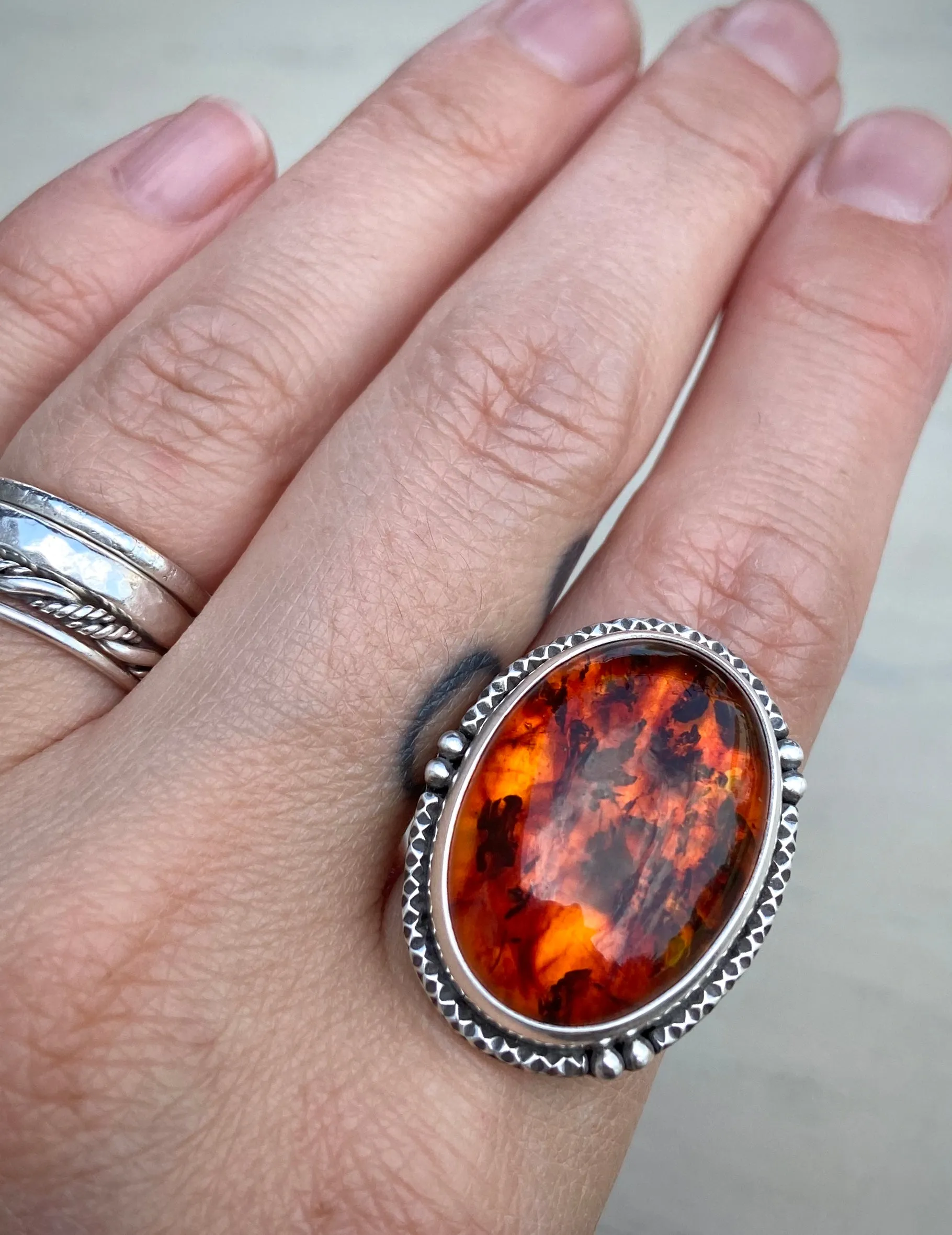 Baltic Amber Ring